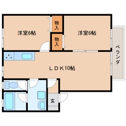 新清水駅 バス21分  三保松原入口下車：停歩3分 1階の物件間取画像